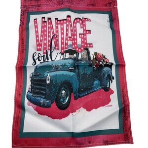 Vintage Soul Garden Flag Summer Decor Artsy Boho Floral Retro Country Farmhouse